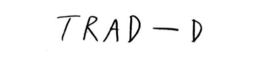 TRAD-D手書きロゴ
